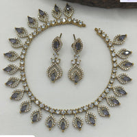 Ridhi Art Jewellery Glamorous American Daimond Necklace Set