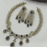 Ridhi Art Jewellery Glamorous American Daimond Necklace Set