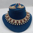Ridhi Art Jewellery Regal Polki Kundan Stone And Beads Designer Choker Necklace Set