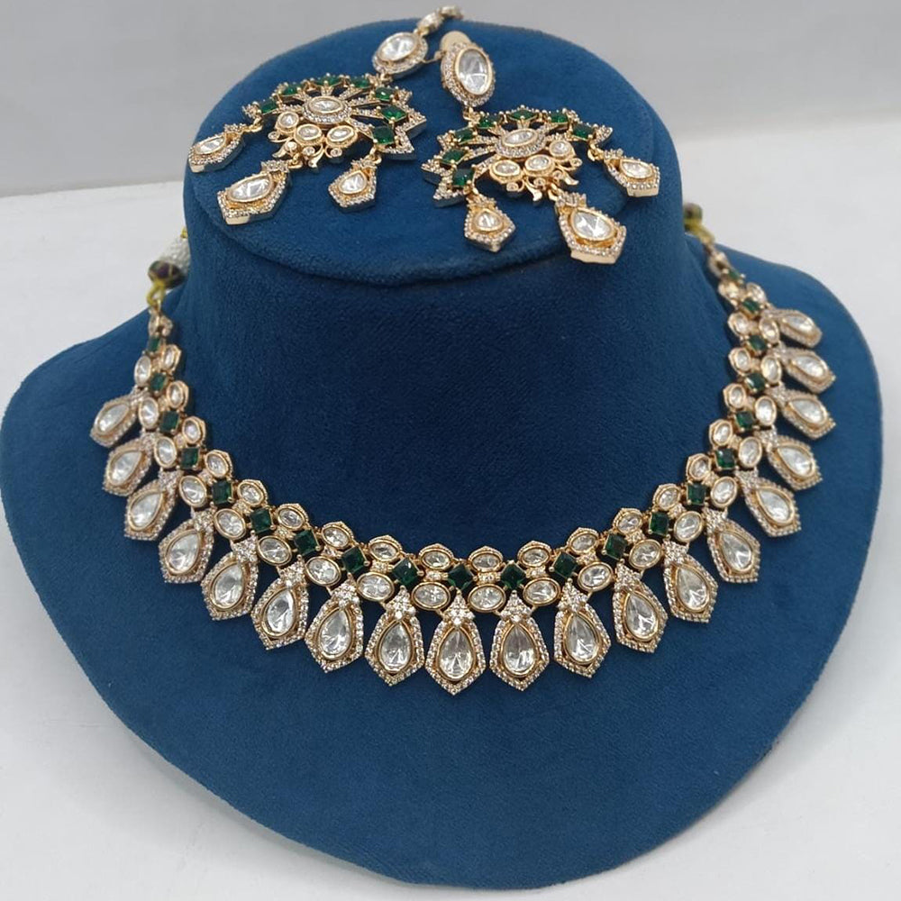 Ridhi Art Jewellery Regal Polki Kundan Stone Designer Choker Necklace Set
