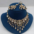 Ridhi Art Jewellery Regal Polki Kundan Stone And Beads Designer Choker Necklace Set