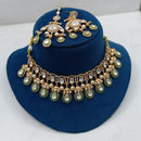 Ridhi Art Jewellery Regal Polki Kundan Stone And Beads Designer Choker Necklace Set