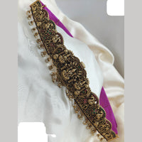 Ridhi Art Jewellery Ethnic Pota Stones And Pearl Temple Waist Belt Jewellery