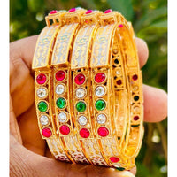 Royal Art Premium Finish Pota Stone Festive Bangles Set