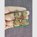 Rekha Gold Pota Stone And Pearl Temple Designer Jhumki Earrings (Pack of 27)