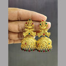 Rekha Gold Pota Stone And Pearl Temple Meenakari Designer Dangler Earrings  (Pack of 20)