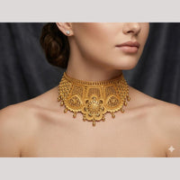 Kishi Jewels Traditional Gold Plated Choker Necklace Set (Pack of 6)