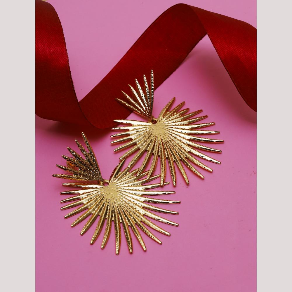 Viraasi Stylish Gold Plated Dangler Earrings