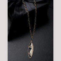 Viraasi Trendy Gold Plated Austrian Stone Chain Pendant