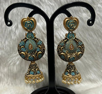 Infinity Jewels Gold Plated Jhumki Earrings