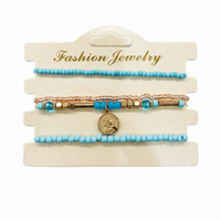 Urthn Trendy Charm and Pearl Bracelet Combo For women(Pack of 3)