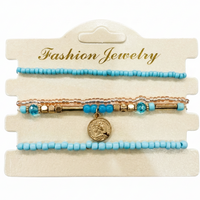 Urthn Elegant Charm and Pearl Bracelet Combo For women(Pack of 3)