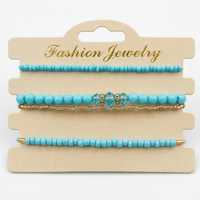 Urthn Elegant Layered Beads Bracelet Combo for Women(Pack of 3)