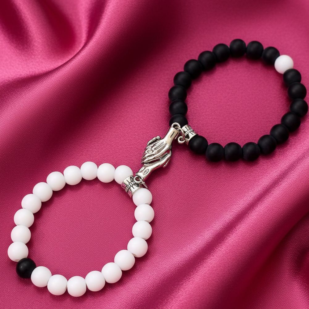 Urthn Eternal Bond Magnetic Couple Bracelet Set (Pack of  6)