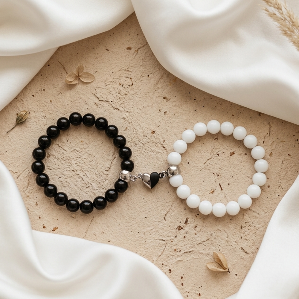 Urthn Eternal Bond Magnetic Couple Bracelet Set (Set of 6)
