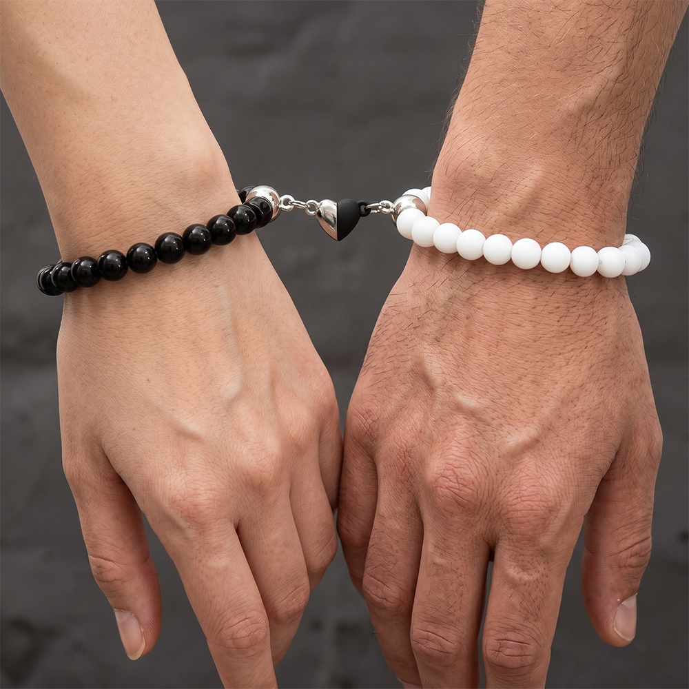 Urthn Eternal Bond Magnetic Couple Bracelet Set (Set of 6)