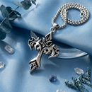 Urthn Gothic Cross Pendant With Chain(Pack of 6)