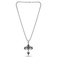 Urthn Gothic Cross Pendant With Chain(Pack of 6)