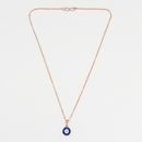 Urthn Rose Gold-plated Chain Pendant featuring a Evil Eye(Pack of 6)