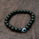 Urthn Black Beads Evil Eye Bracelet -1404790 (Pack Of 6)
