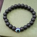 Urthn Black Beads Evil Eye Bracelet -1404790 (Pack Of 6)