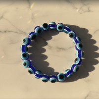 Urthn Blue Evil Eye Beaded Bracelet for Men & Women (Pack Of 6)