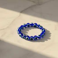 Urthn Blue Evil Eye Beaded Bracelet for Men & Women (Pack Of 6)