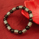 Urthn Black Beads Bracelet