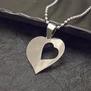 Urthn Heart Shaped Chain Pendant For Men And Women (Pack Of 6)