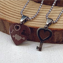 Urthn Love Key Heart Shape Chain Pendant- 1404876 (Pack Of 6)