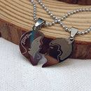Urthn Heart Shape " Love YOU" Couple Chain Pendant- 1404882 (Pack Of 6)