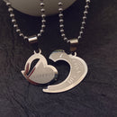 Urthn Heart Shape " I  LOVE YOU " Chain Pendant- 1404889 (Pack Of 6)
