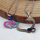 Urthn Heart Shape Chain Pendant- 1404891 (Pack Of 6)
