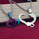 Urthn Heart Shape Chain Pendant- 1404891 (Pack Of 6)