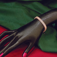 Urthn Rose Gold Plated Crystal Bracelet