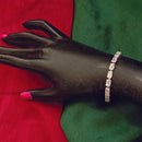 Urthn Silver Plated Crystal Stone Bracelet