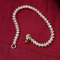Urthn Rose Plated AD Stone Bracelet