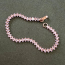 Urthn Rose Plated AD Stone Bracelet