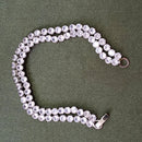 Urthn Silver Plated AD Stone 2 Line Bracelet