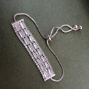 Urthn Silver Plated AD Stone Bracelet