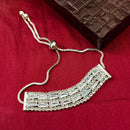 Urthn Silver Plated AD Stone Bracelet