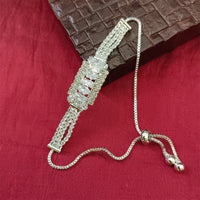 Urthn Silver Plated AD Stone Bracelet