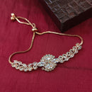 Urthn Rose Plated AD Stone Bracelet