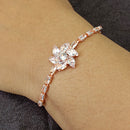 Urthn Rose Plated AD Stone Bracelet