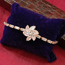 Urthn Rose Plated AD Stone Bracelet
