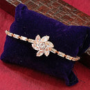 Urthn Rose Plated AD Stone Bracelet