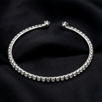 Urthn Rose Gold Plated Sparkling Austrian Stone Bracelet For Women