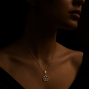 Darshana Jewels Rose Gold Plated Evil Eye Chain Pendant