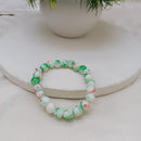 Urthn Green Glass Beads Bracelet