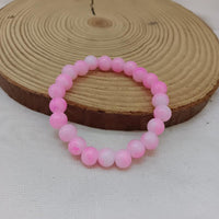 Urthn Pink Glass Beads Bracelet